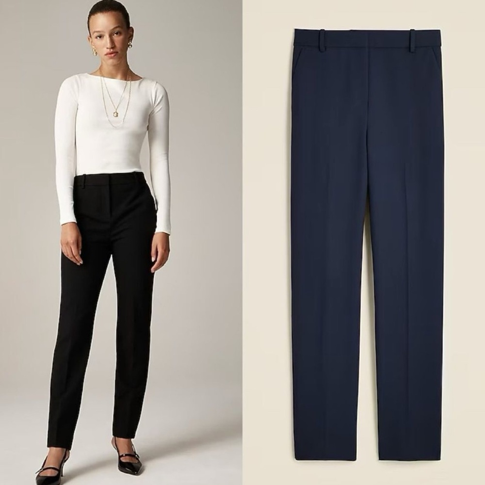 J CREW New Cameron pant in four-season stretch in black. Size 6